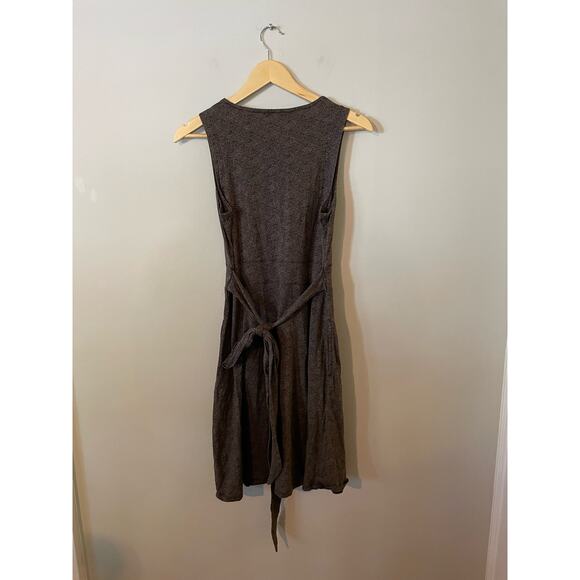 Toad and Co. C-Neck Belted Wrap Sleeveless A-Line Dress S - Picture 3 of 7